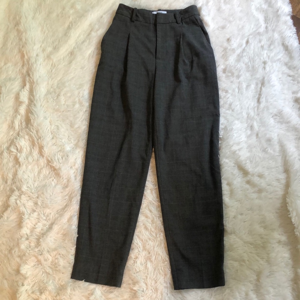& Other Stories grey plaid dress pants 🔥